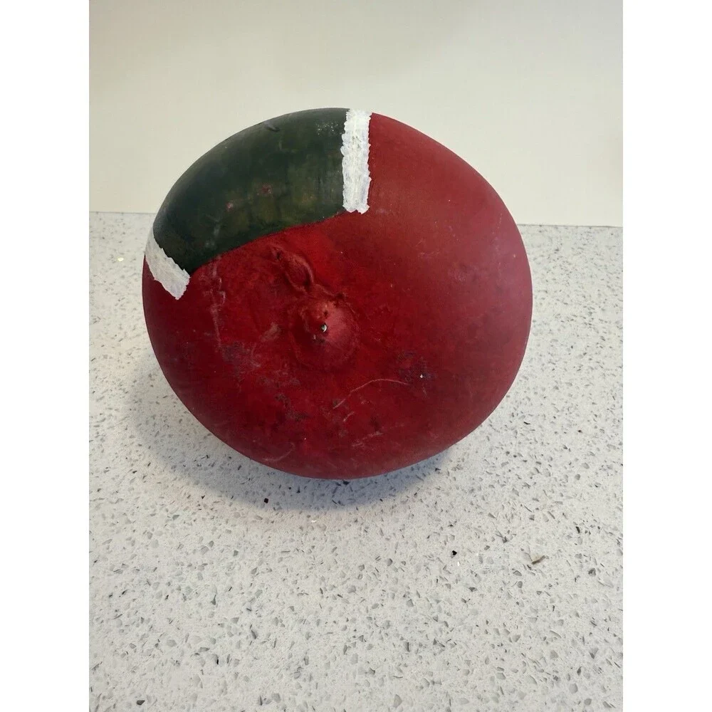 Precious Santa Claus Handpainted Gourd Christmas Folk Art Artist Red